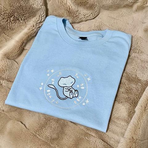 Mew Style Craft Embroidered T-Shirt