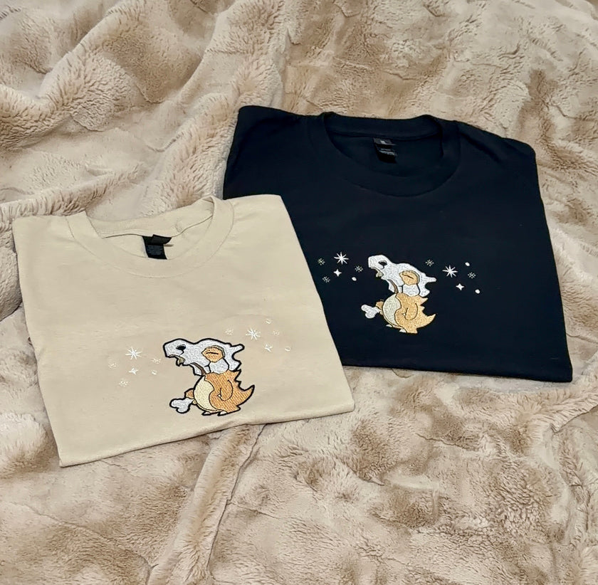 Cubone Style Craft Embroidered T-Shirt