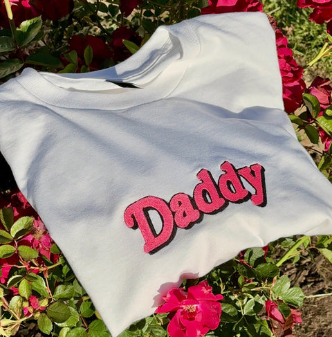 Daddy Embroidered Tee — Cubone's Corner